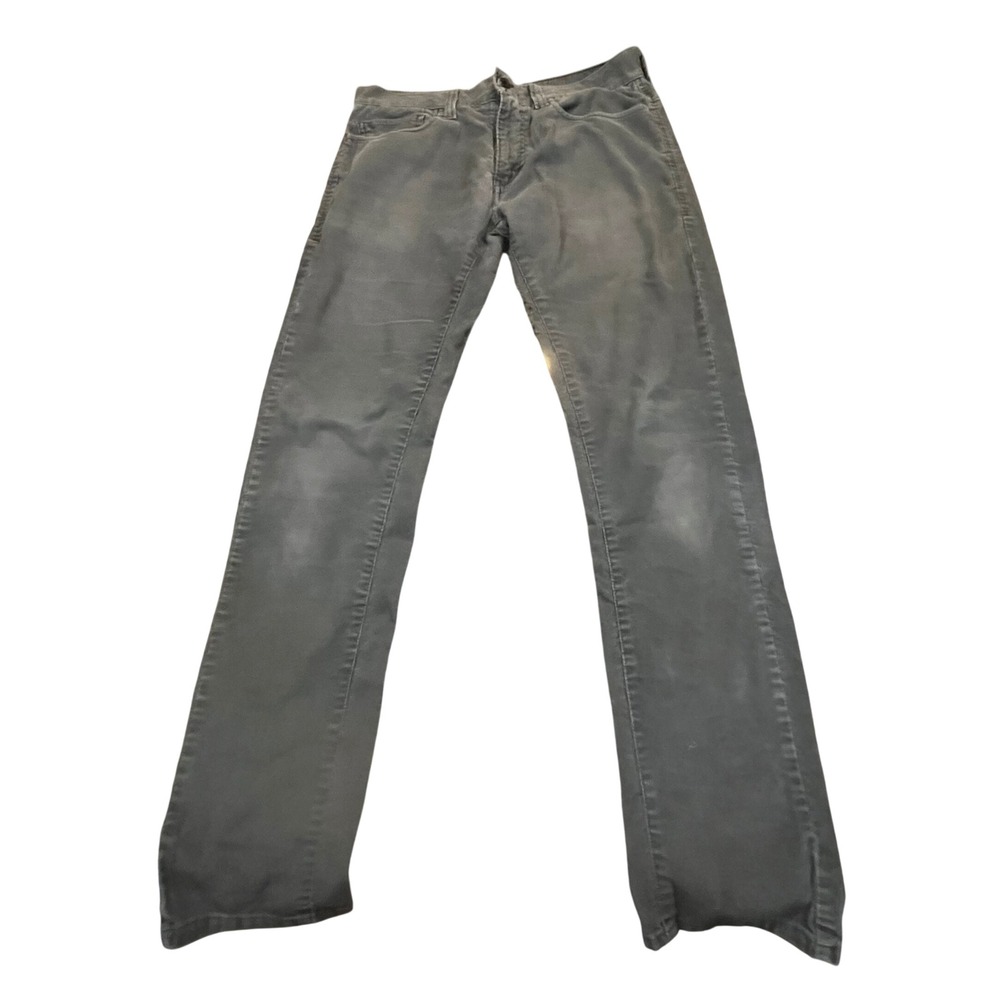 Levis 511 Skinny Corduroy Pants Mens 32x32 Gray Charcoal Stretch Cords